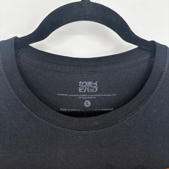 Cowboy Bepop Men's Black and Orange Graphic Character Shirt Size L - Picture 4 of 4